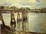 Jetty at Low Tide aka The Water Pier by Joseph DeCamp